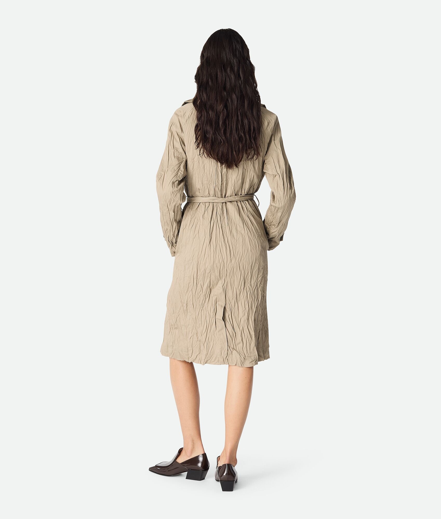 Crushed Cotton Coat - 3