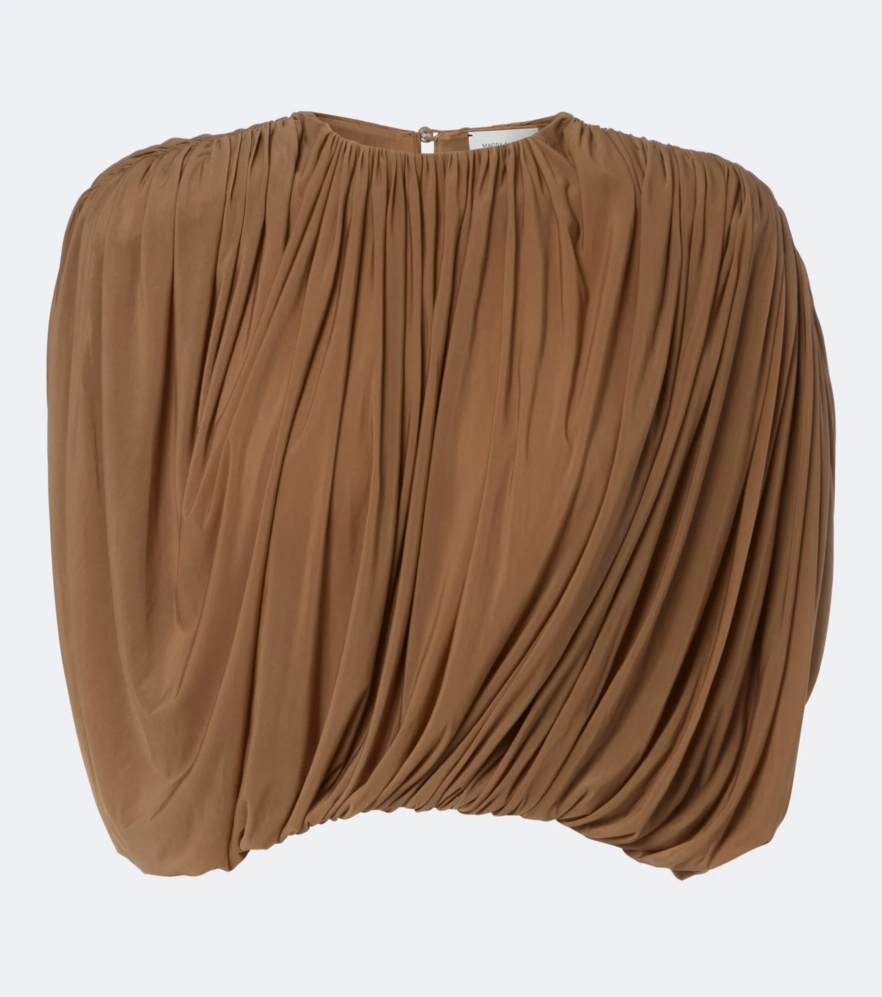 Draped jersey crop top - 1