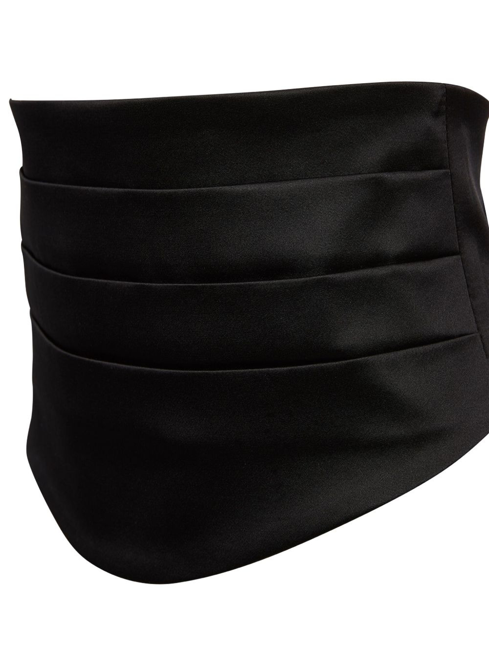pleated satin belt - 3