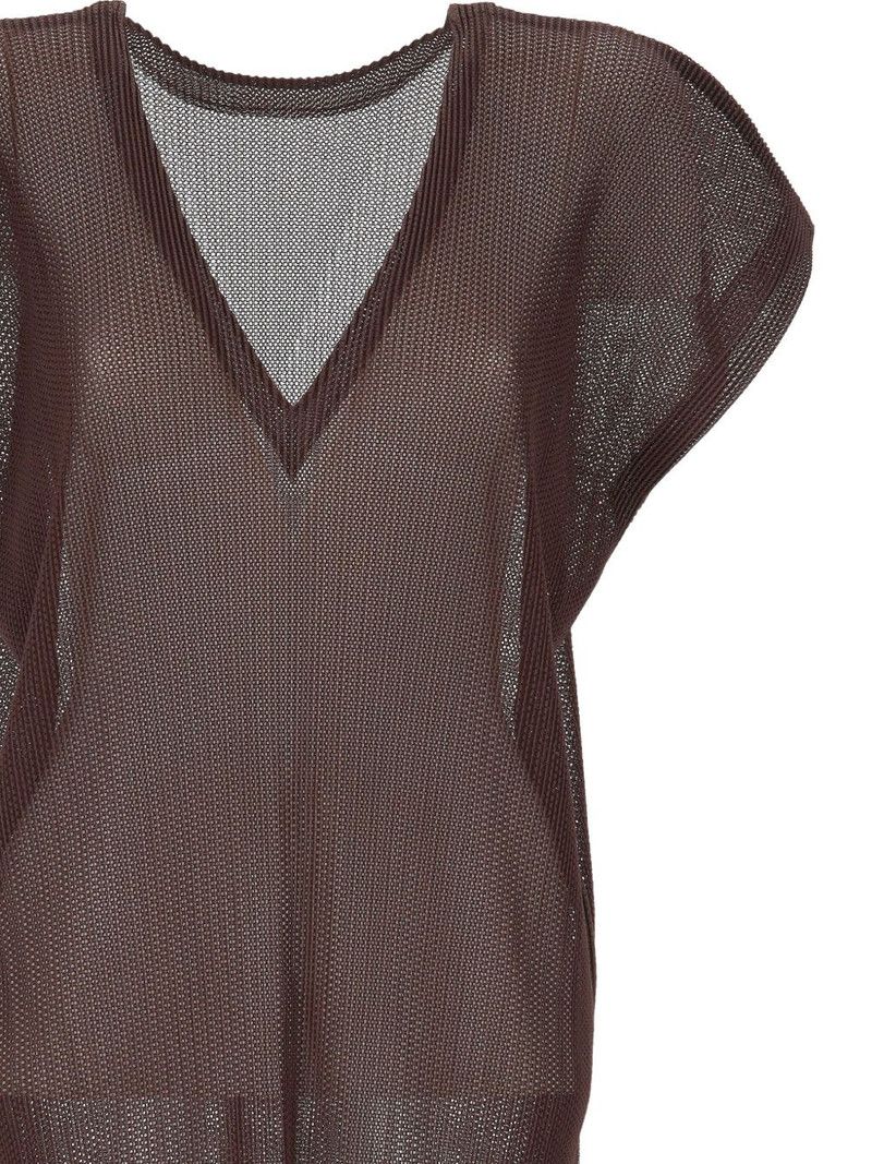 Pleats Please Issey Miyake V-neck dress outlook