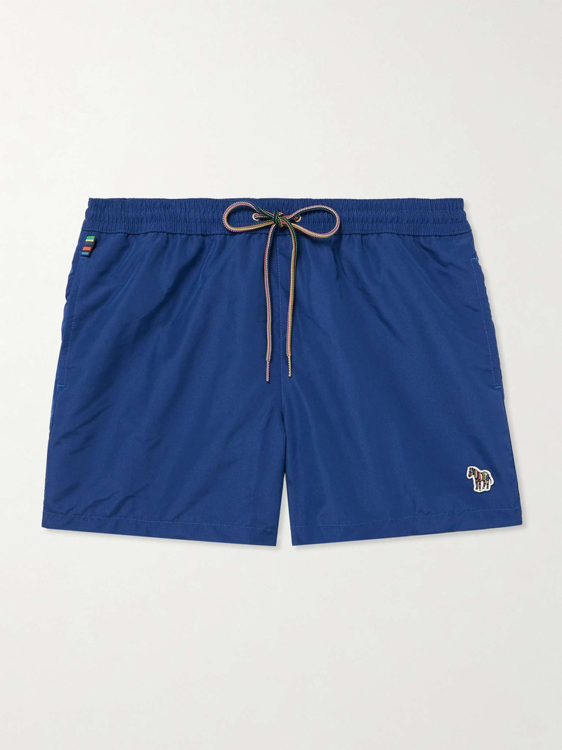 Logo-Appliquéd Straight-Leg Mid-Length Recycled Swim Shorts 1