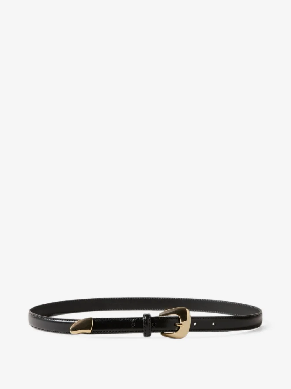 leather buckle-fastening belt - 1