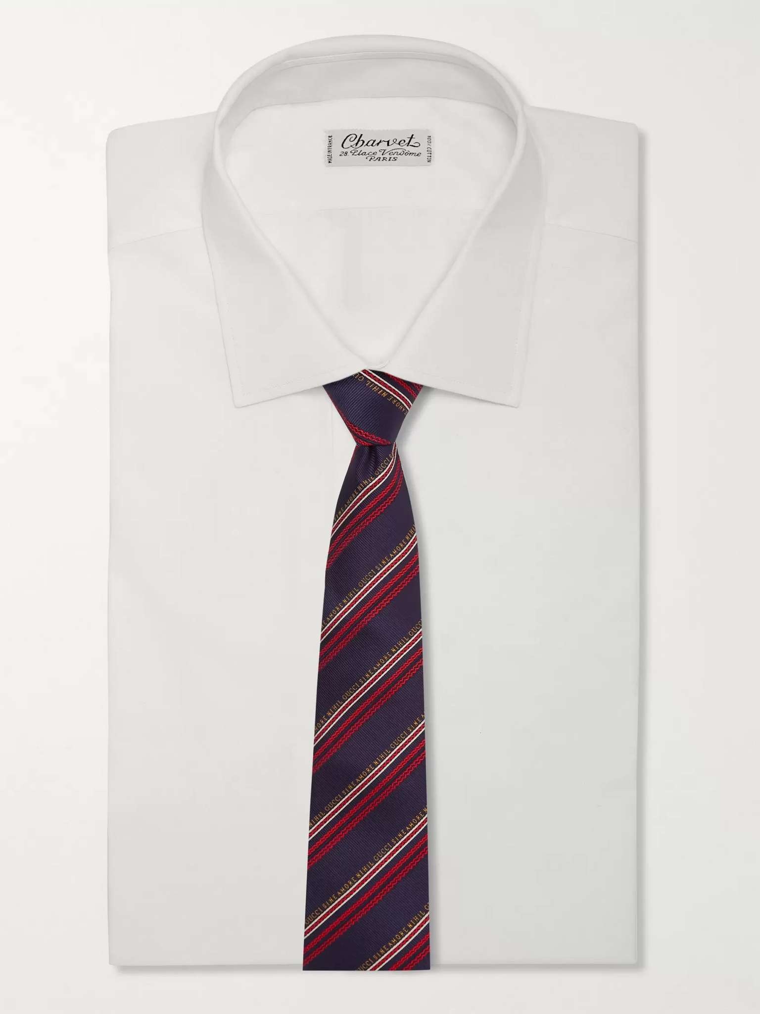 7.5cm Striped Silk and Wool-Blend Jacquard Tie - 5