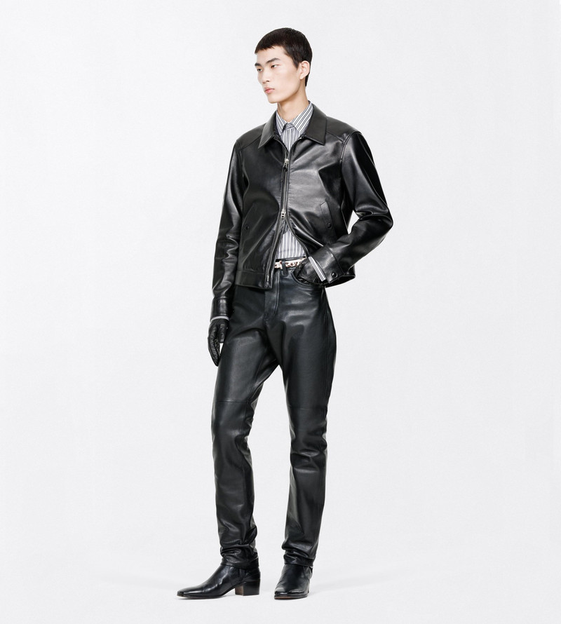 TOM FORD NAPPA GRAIN LEATHER COLLAR BLOUSON outlook
