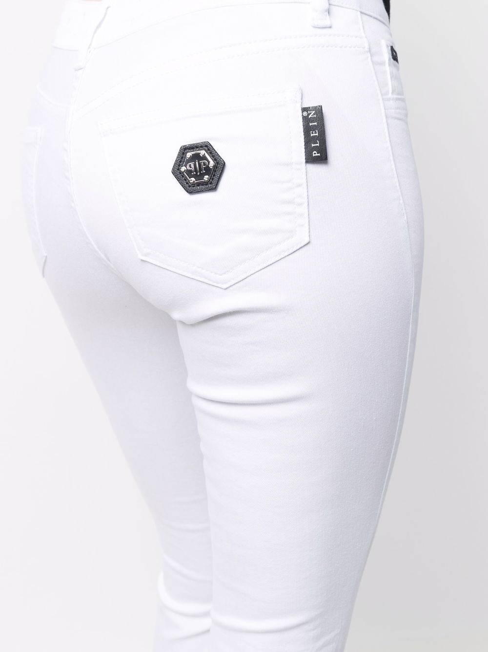 logo-patch detail jeggings - 5