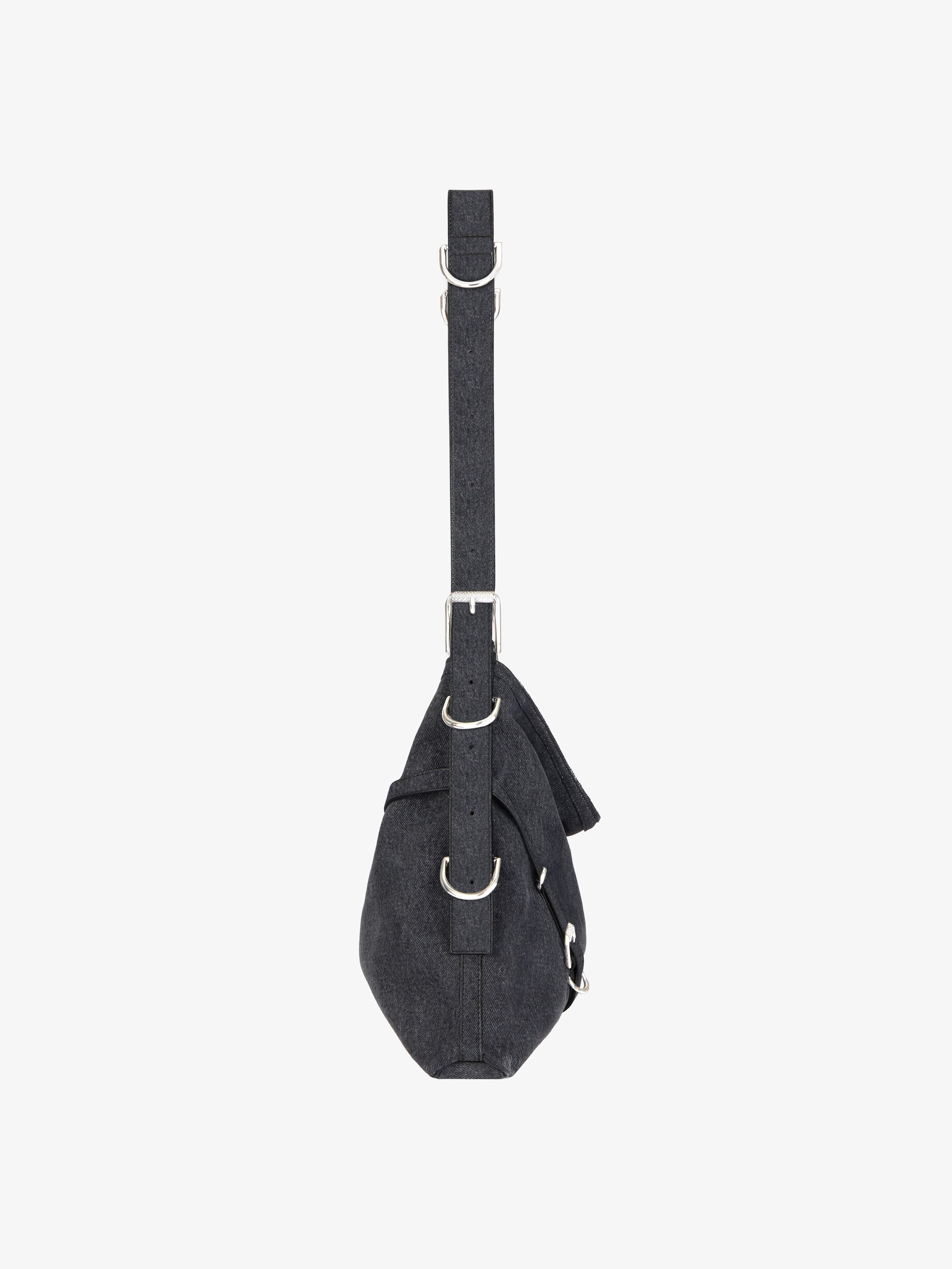 MEDIUM VOYOU BAG IN DENIM - 4