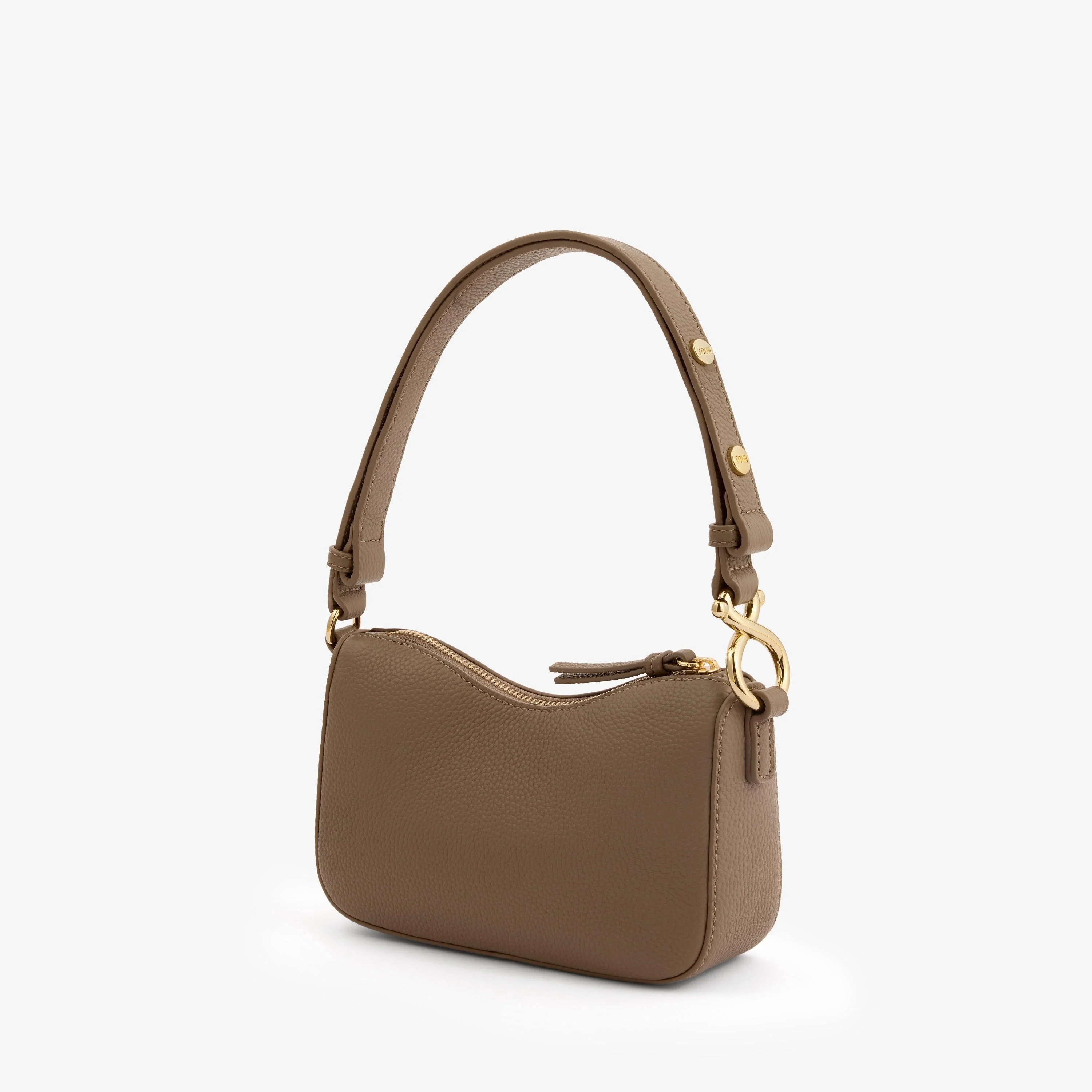 Taupe-colored leather Shoulder bag TOUS Infinity - 1