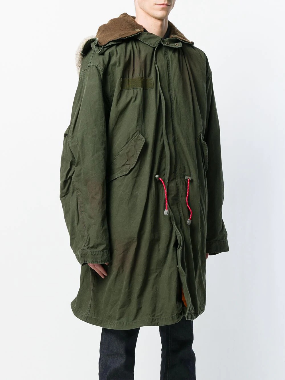 oversized retro parka coat - 3