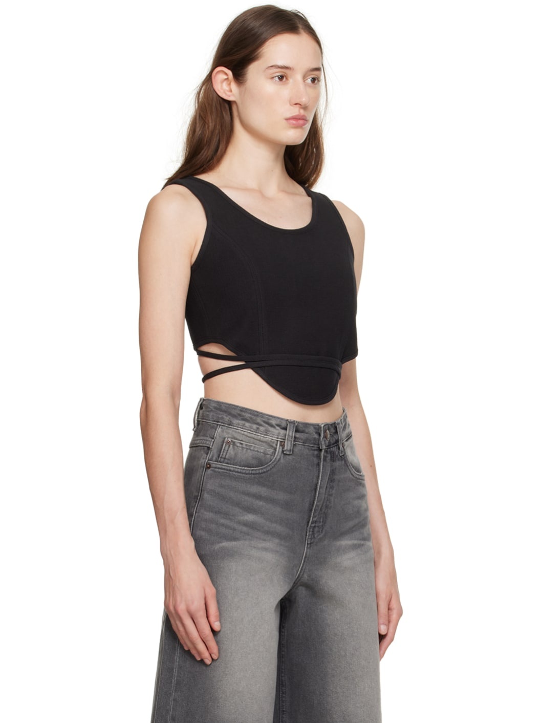 Black Convertible Tank Top - 2