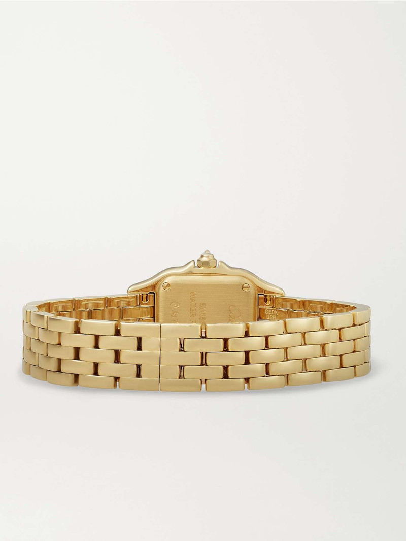 Panthère de Cartier 22mm small 18-karat gold diamond watch White 6
