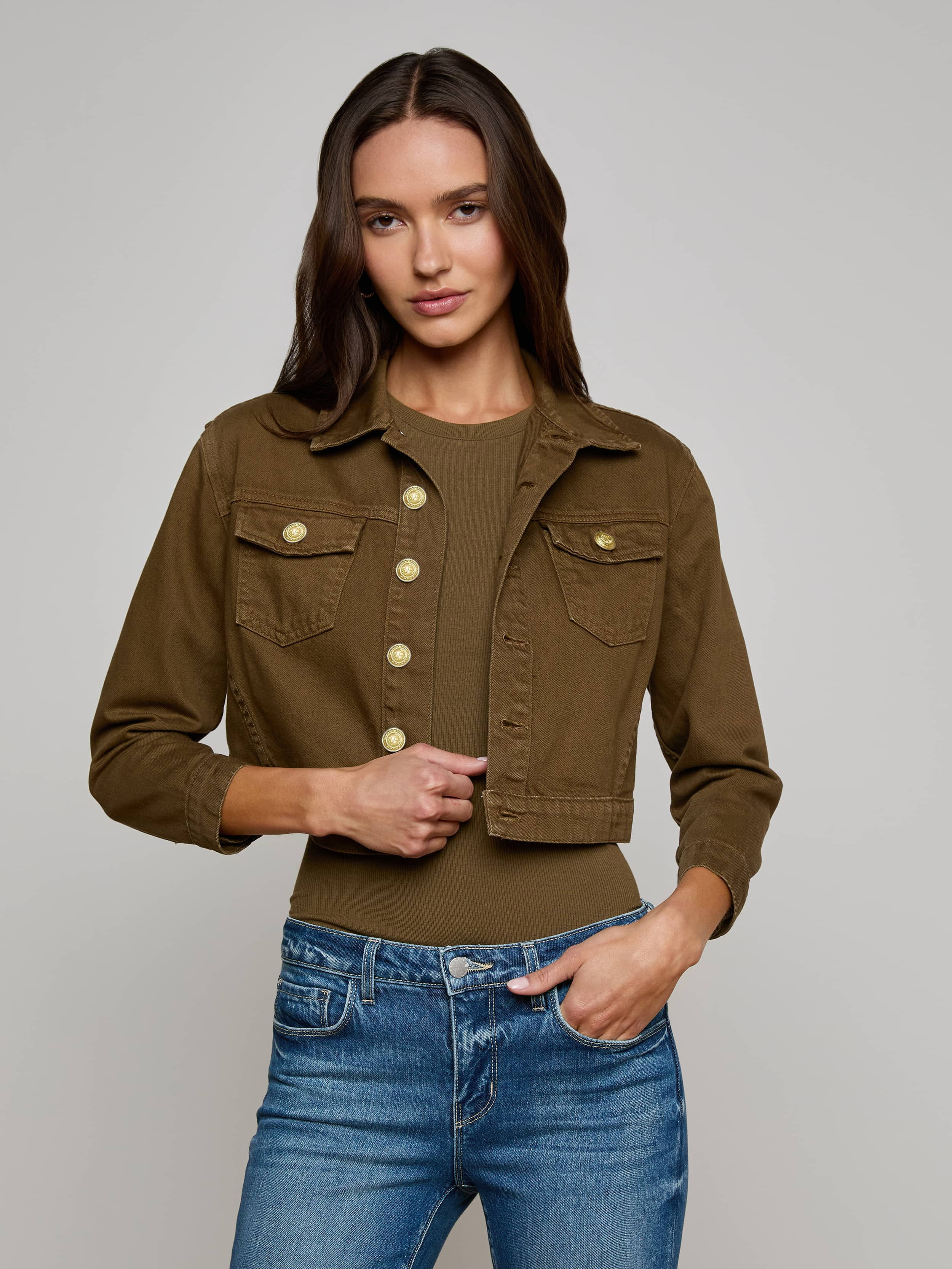 Koda Cropped Denim Jacket - 2