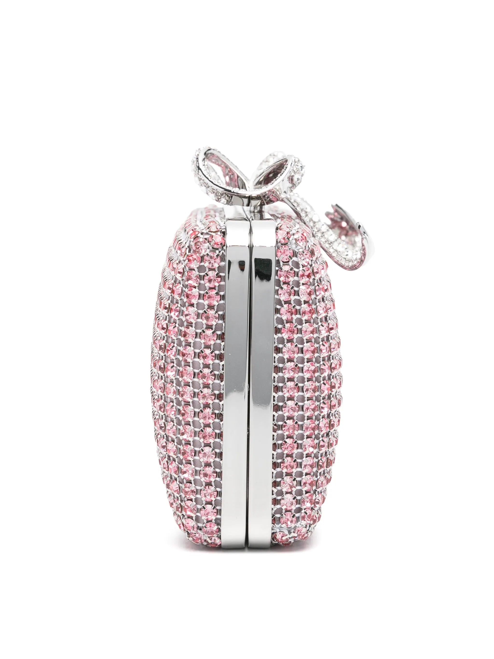 crystal-embellished clutch bag - 4