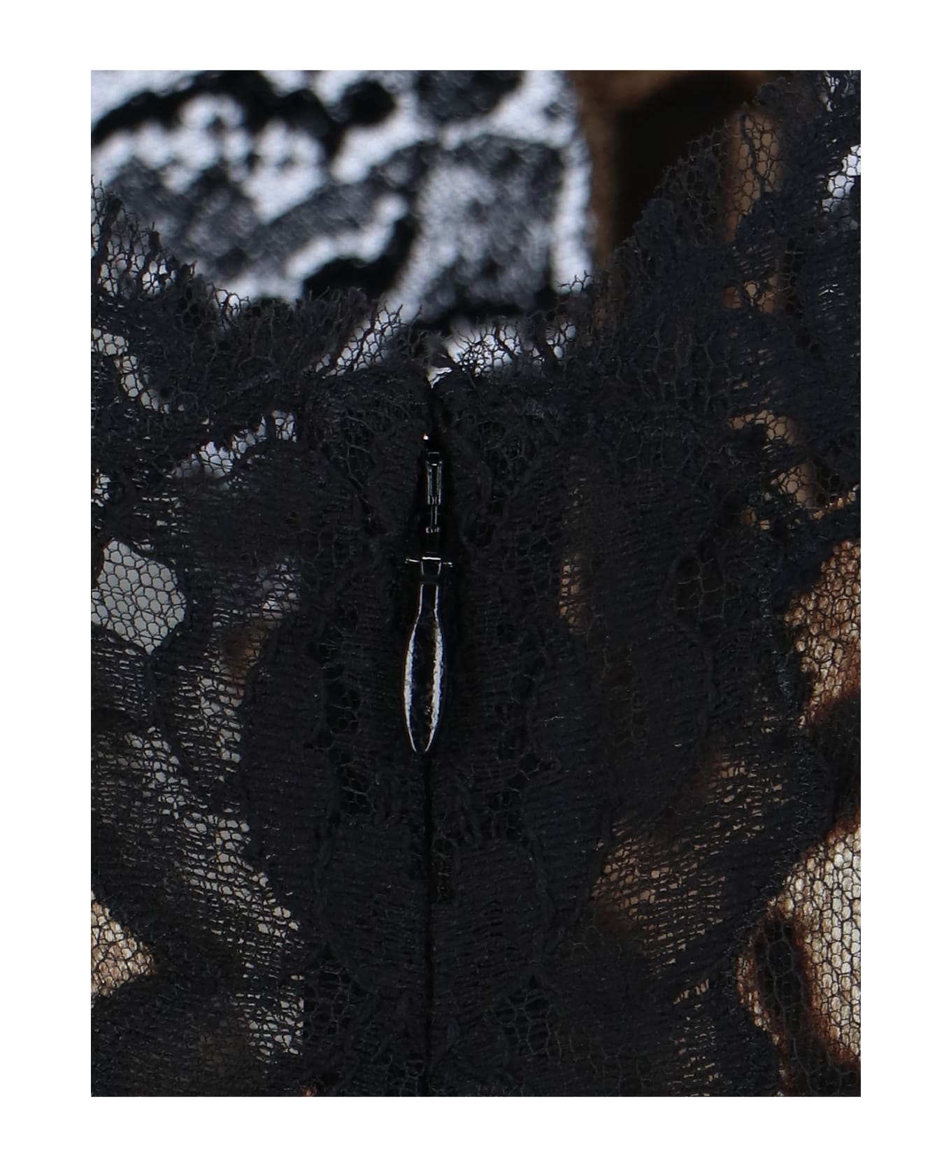 Animalier Silk And Lace Top - 4