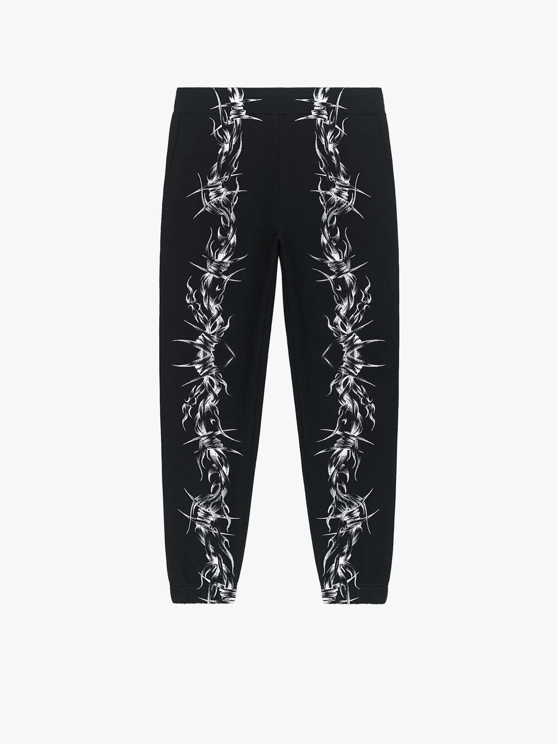 BARBED WIRE PRINTED SLIM FIT JOGGER PANTS - 1