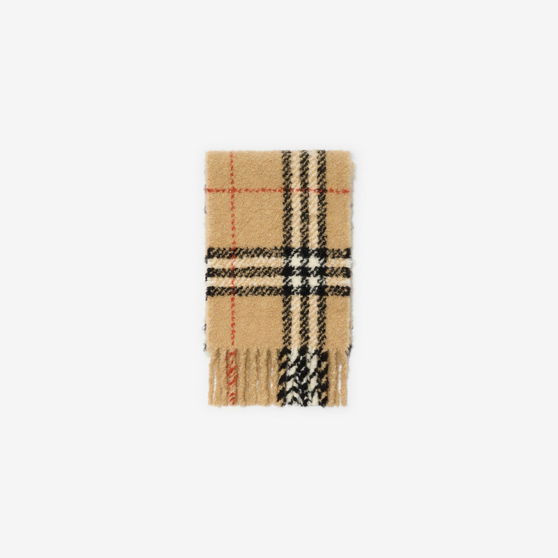 Burberry Check Alpaca Wool Blend Bouclé Scarf outlook