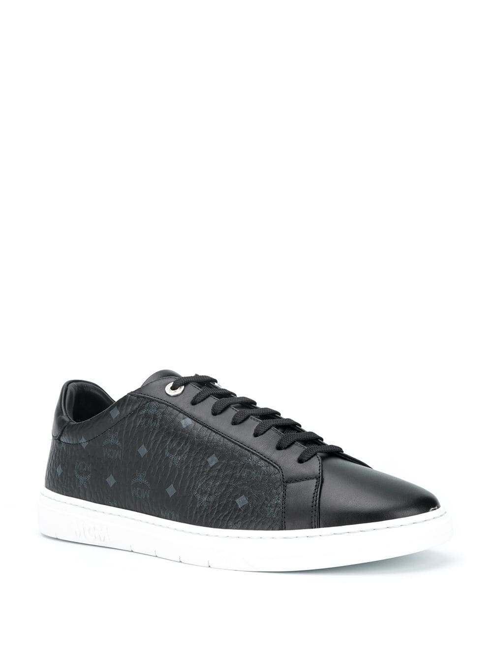 monogram print sneakers - 2