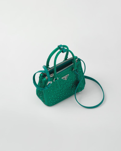 Prada Prada Galleria satin mini-bag with crystals outlook