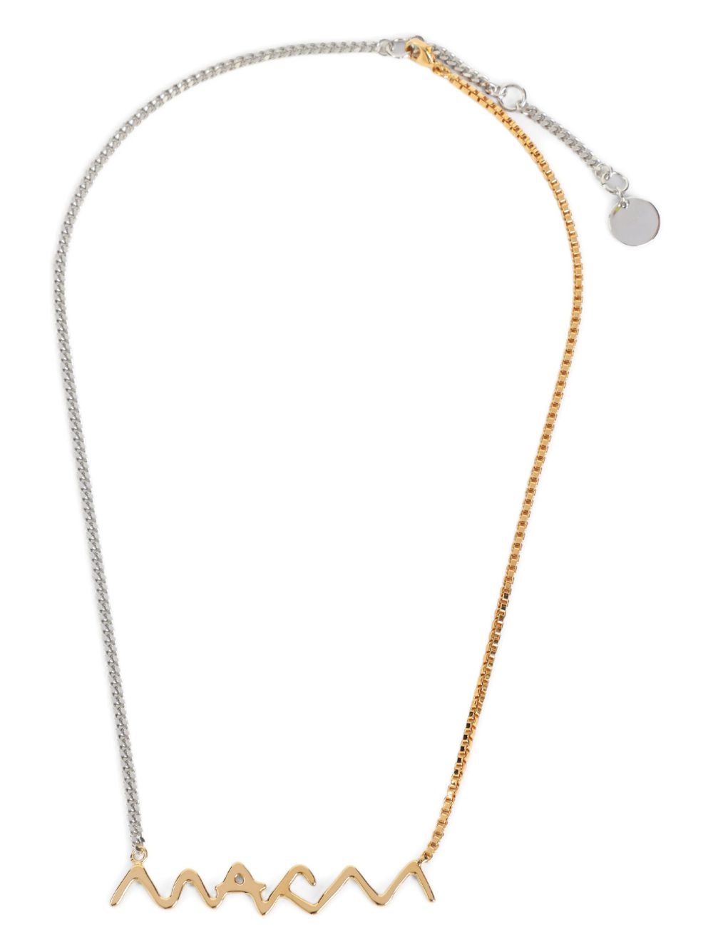 two-tone chain necklace - 4