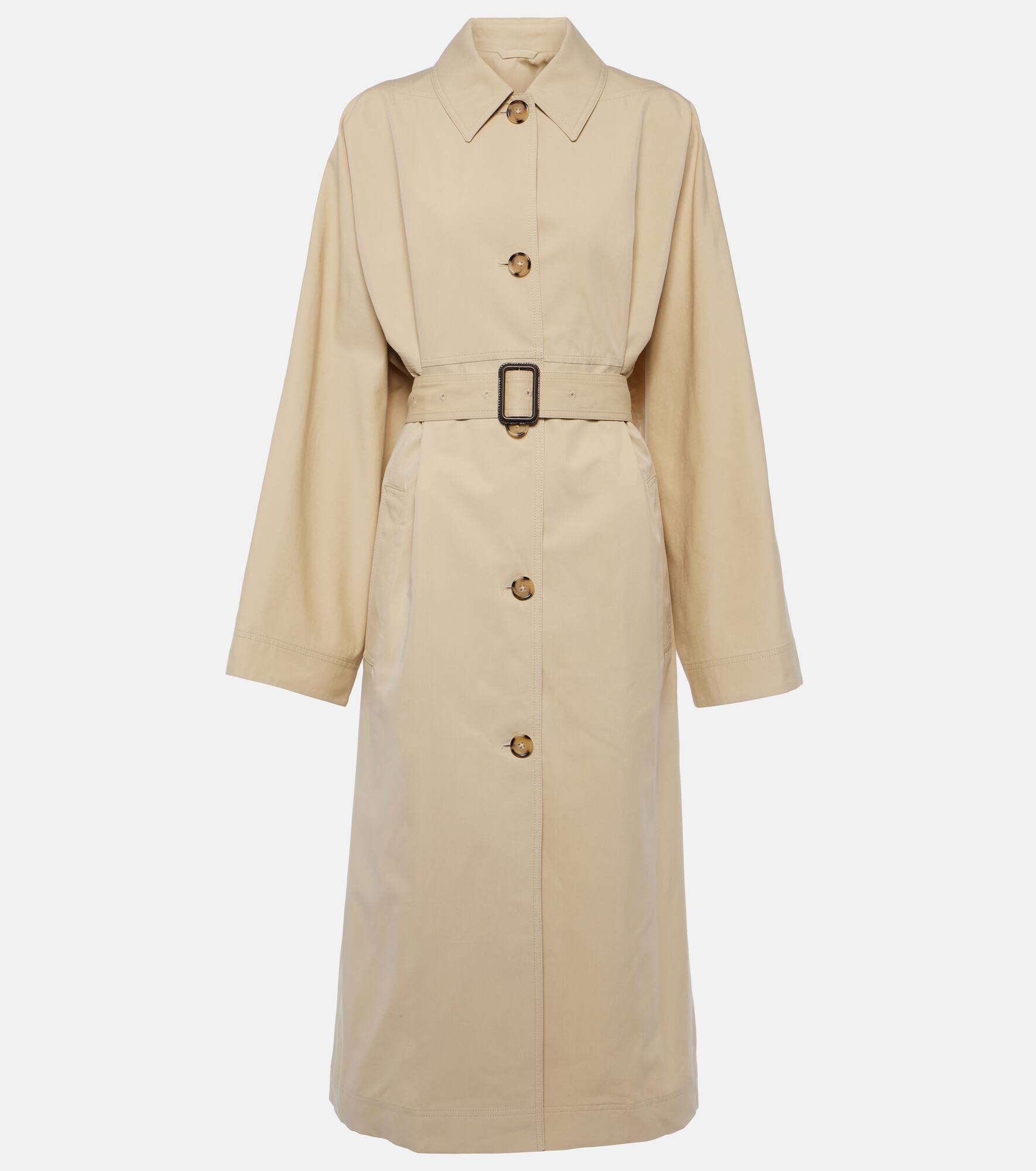 Mytheresa Toteme Trenchcoat Totême Belted Cotton And Silk Trench