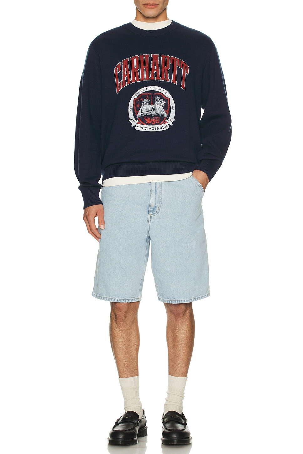 Library College Crew Neck Sweatshirt - 4