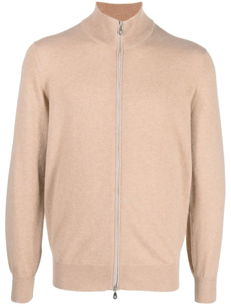 zip-up cashmere jumper 1