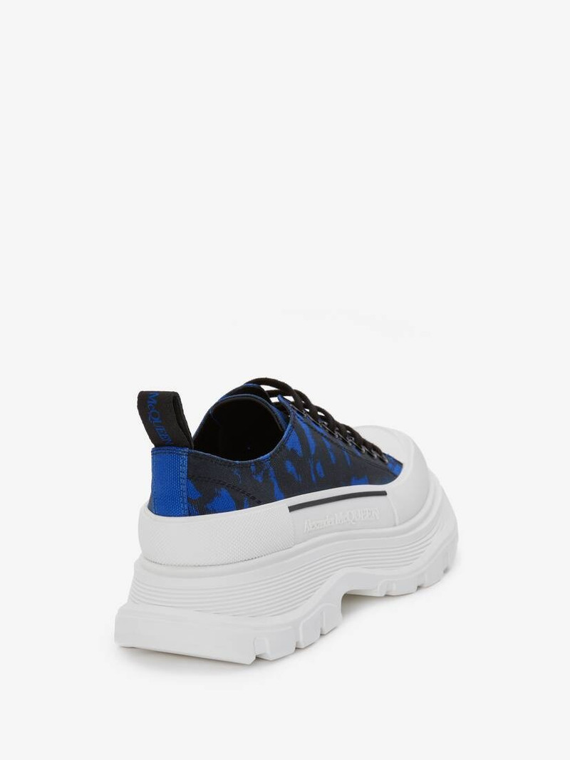 Alexander McQueen Tread Slick Lace Up in Black/blue outlook