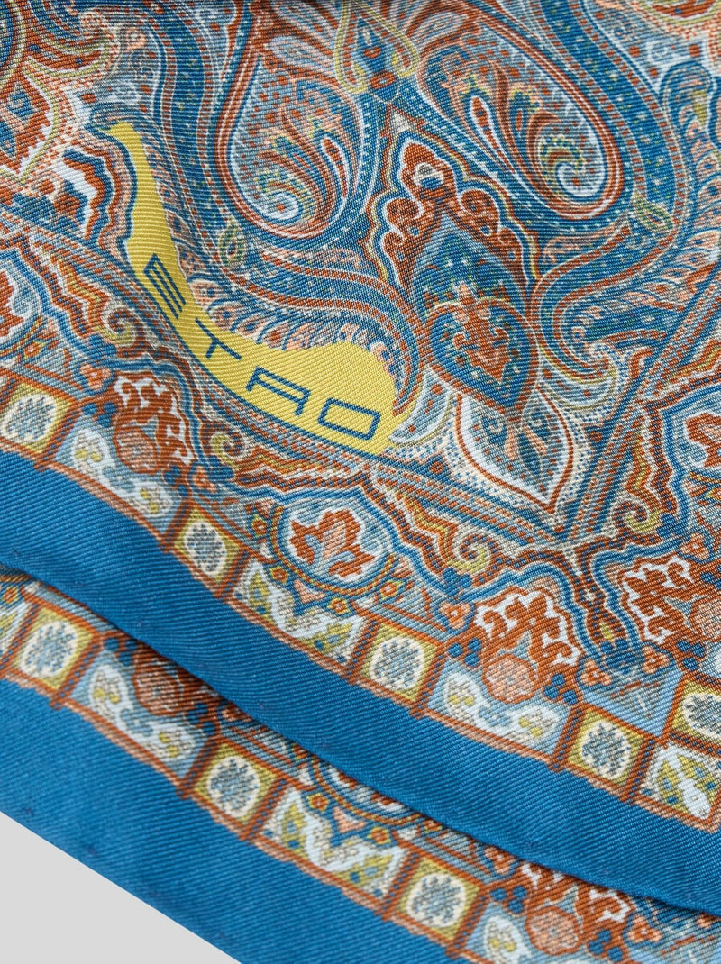 Etro SILK POCKET SQUARE WITH FLORAL PAISLEY MOTIF outlook