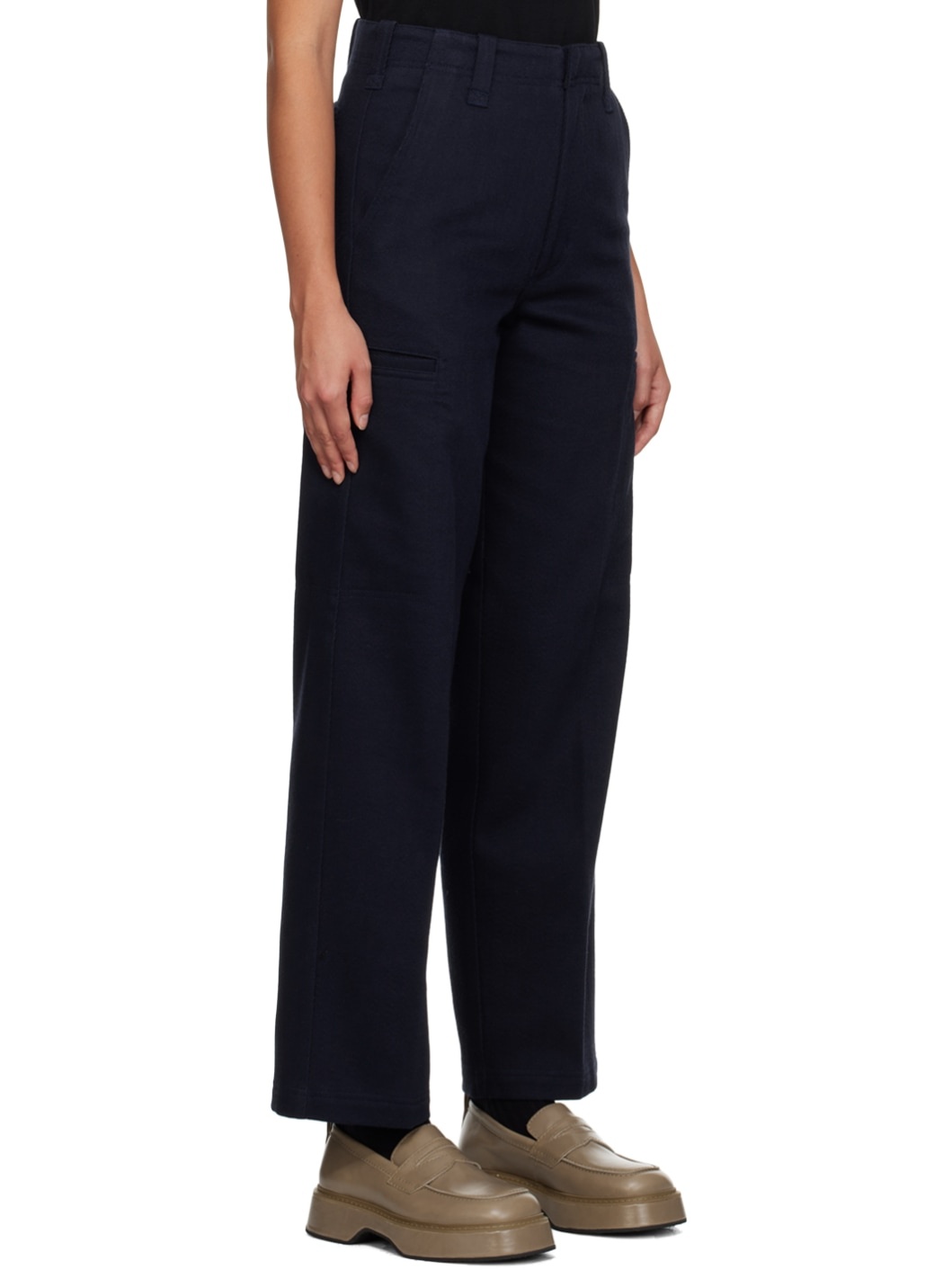 Blue Wide Leg Trousers - 2