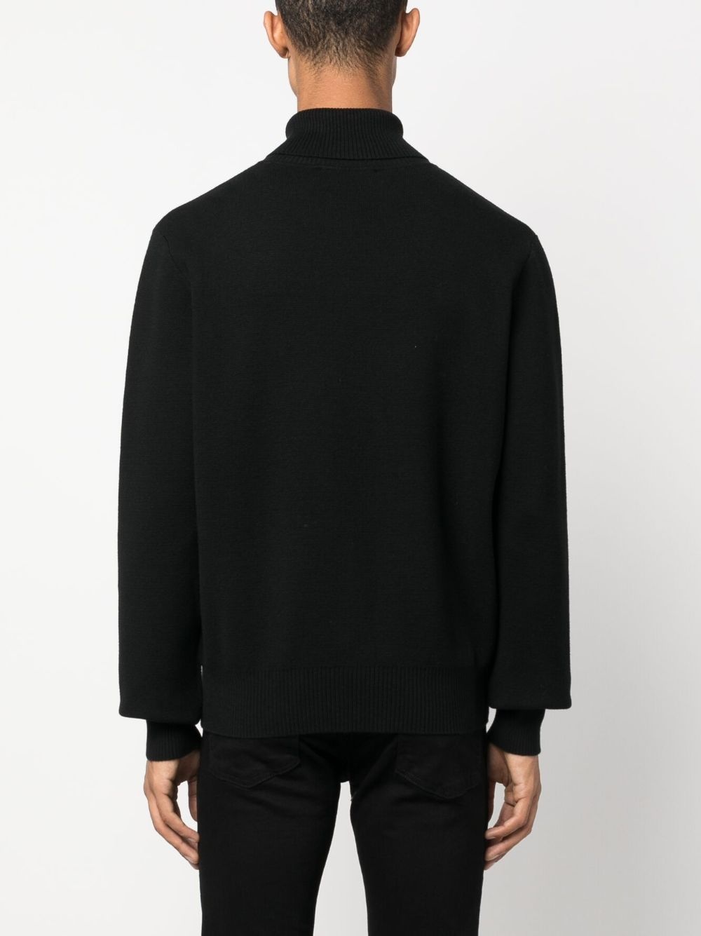 logo-print roll-neck jumper - 4