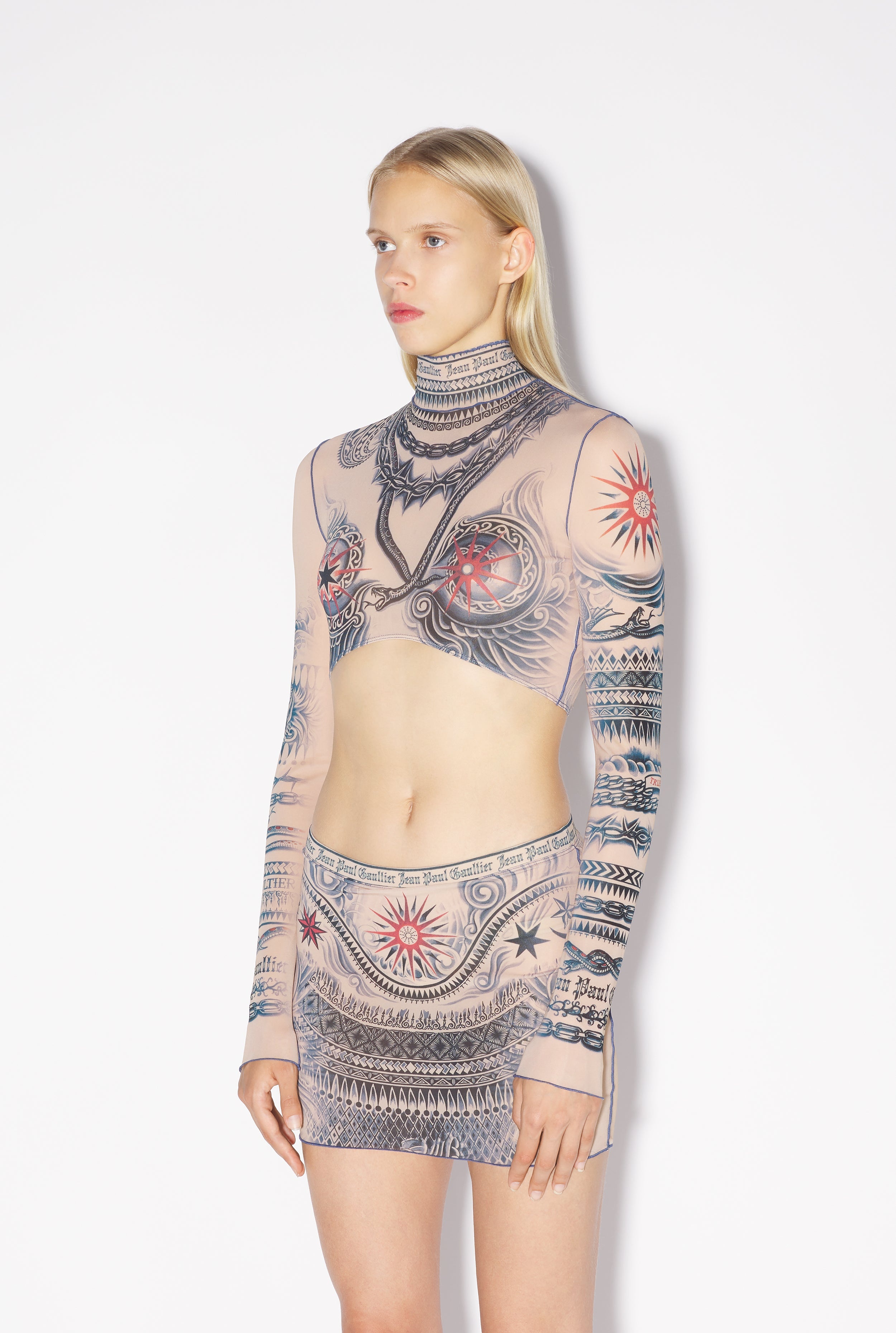 THE SUN TATTOO CROP TOP - 1