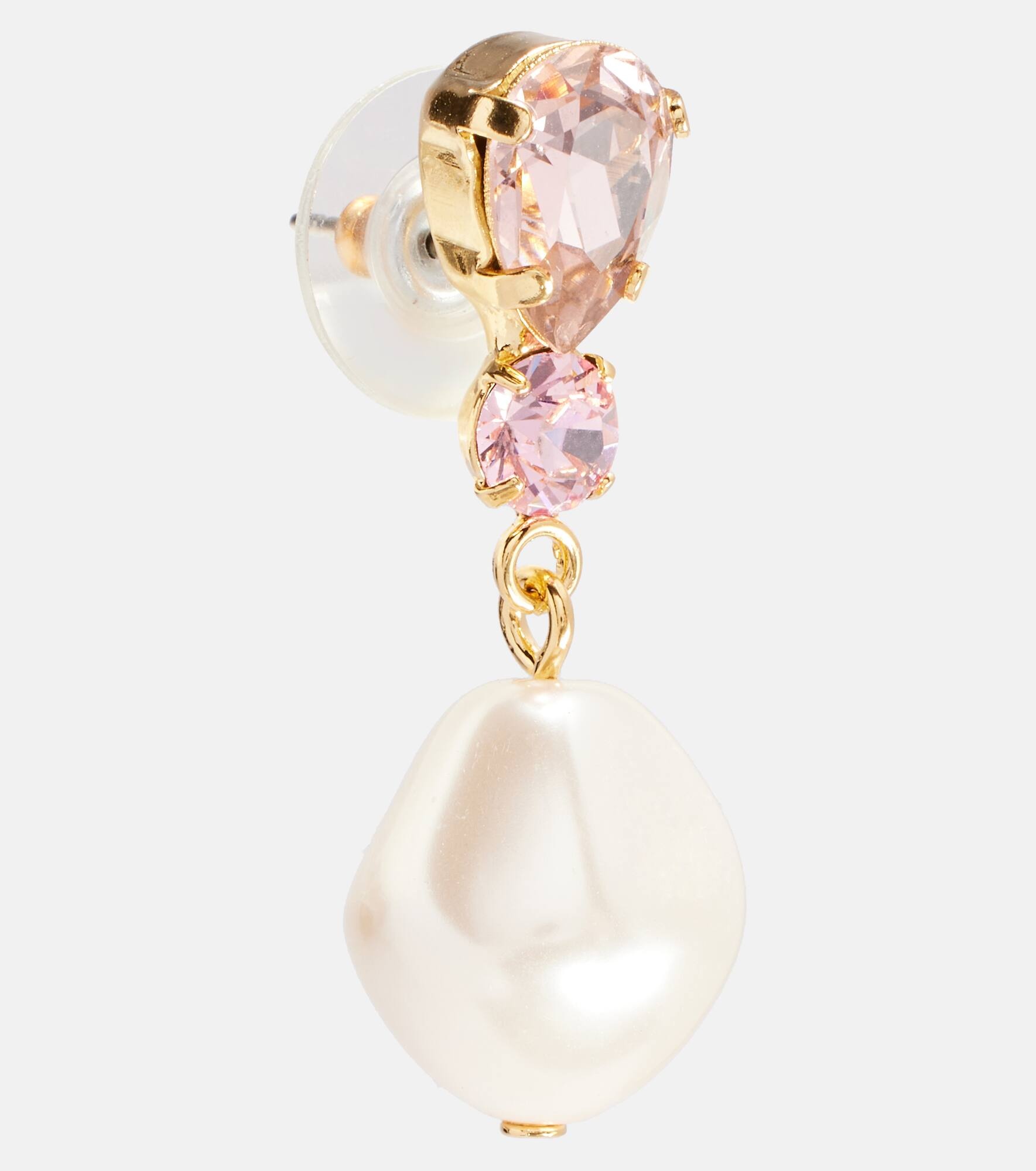 Kristina gold-plated drop earrings - 2