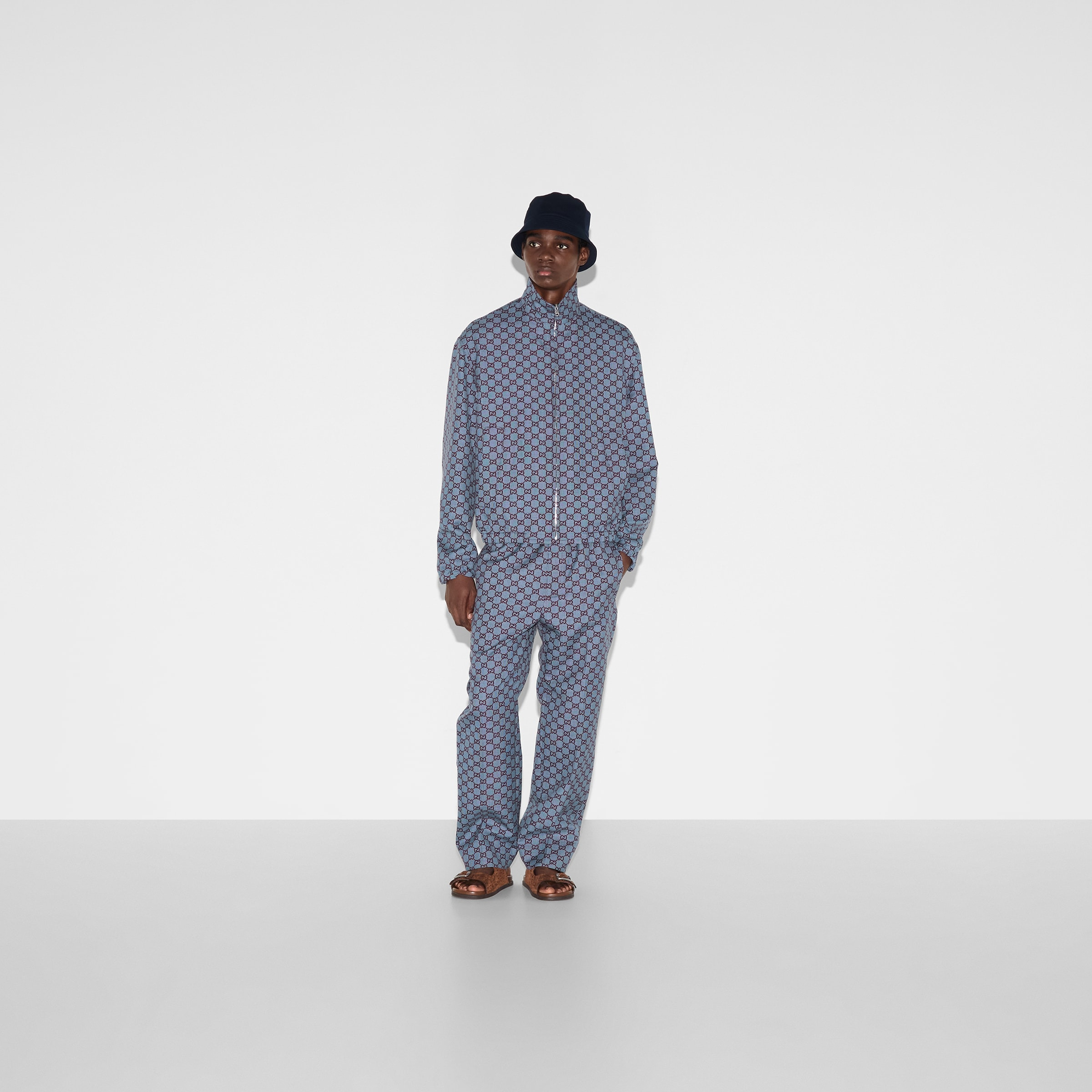 GG pied-de-poule wool jacket - 2
