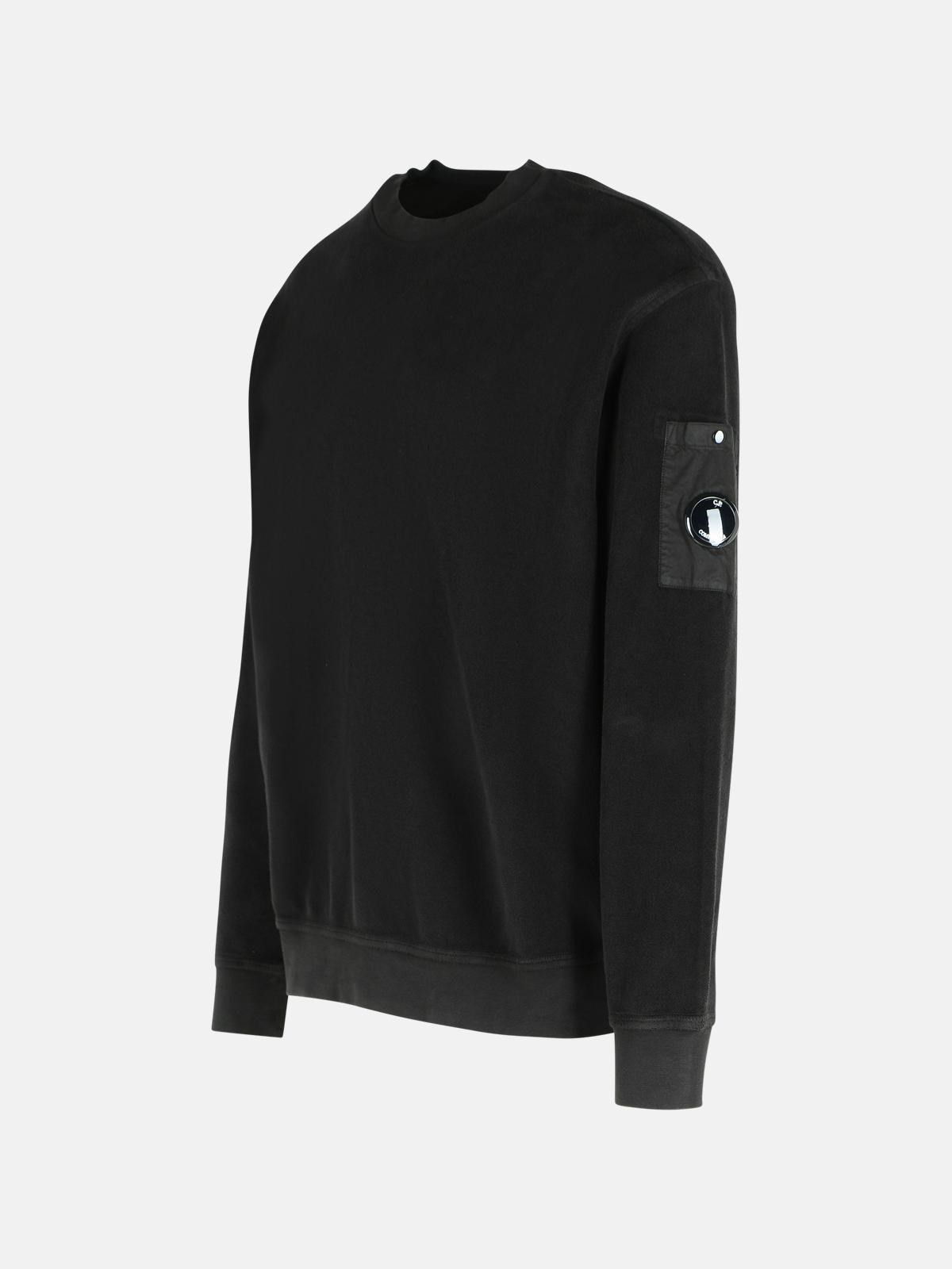 BLACK COTTON SWEATSHIRT - 2