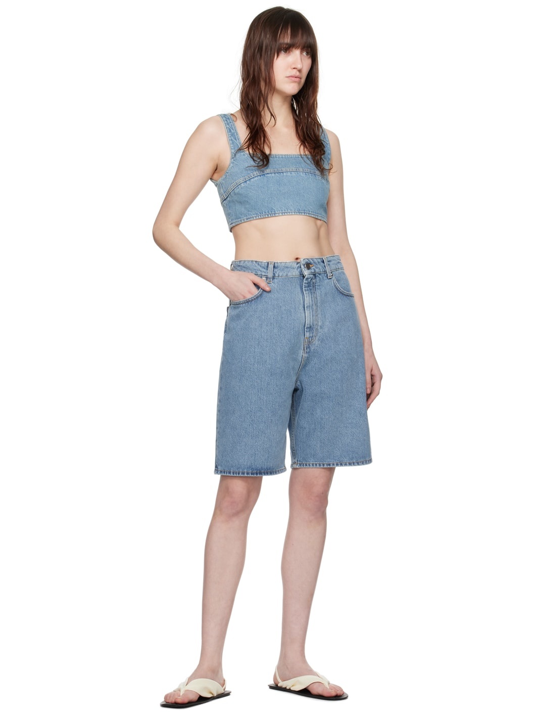 Blue Anet Denim Tank Top - 4