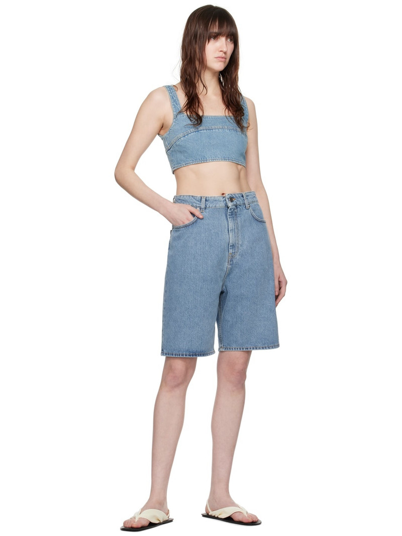 Loulou de Saison Blue Anet Denim Tank Top outlook