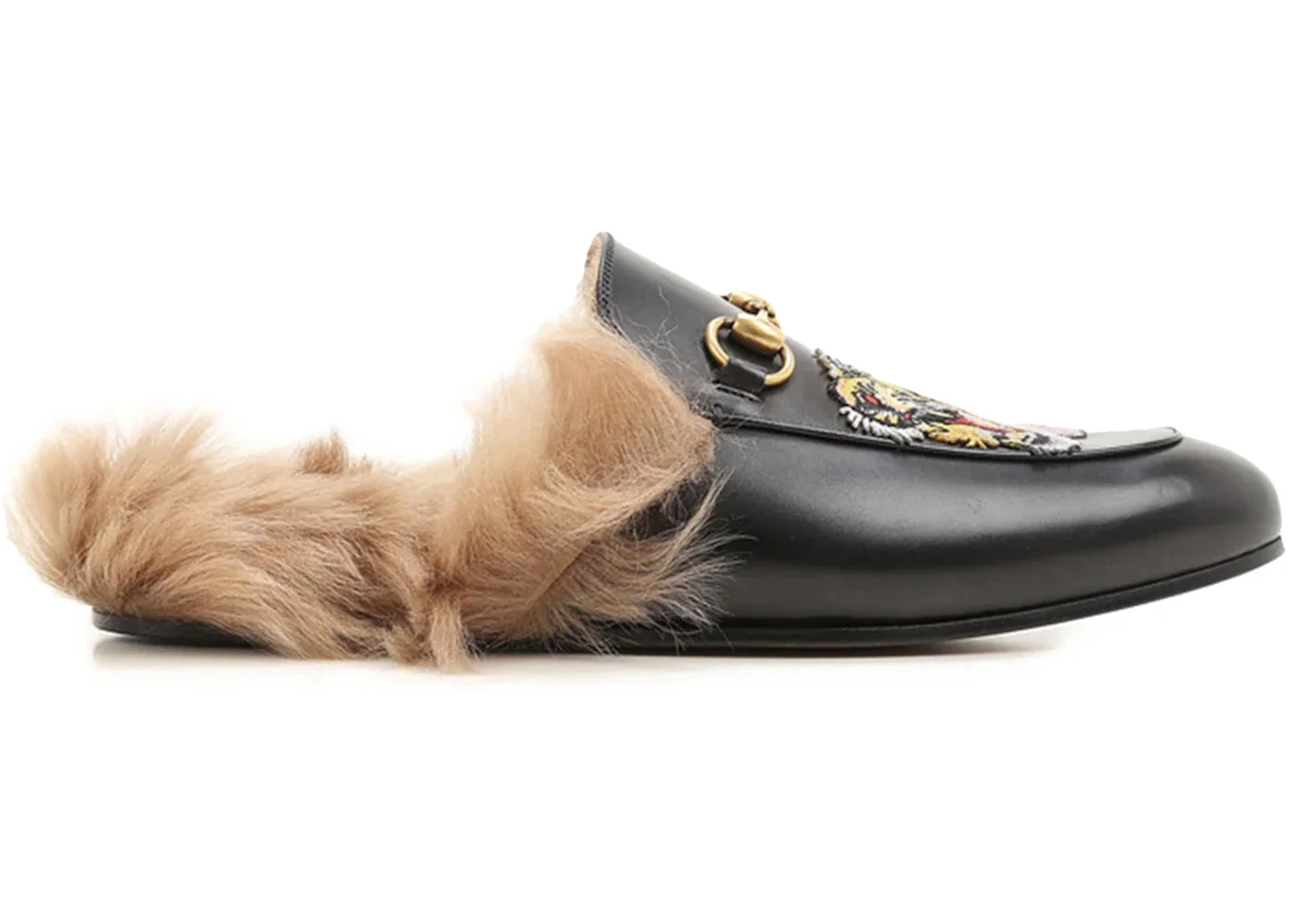 Gucci Princetown Slipper Tiger Applique Black - 1