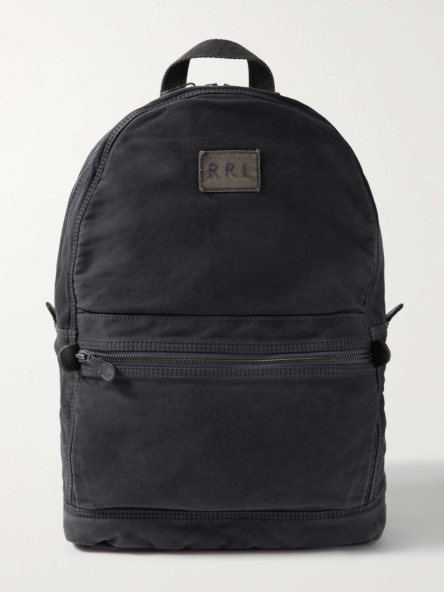 Logo-Appliquéd Cotton Backpack - 1