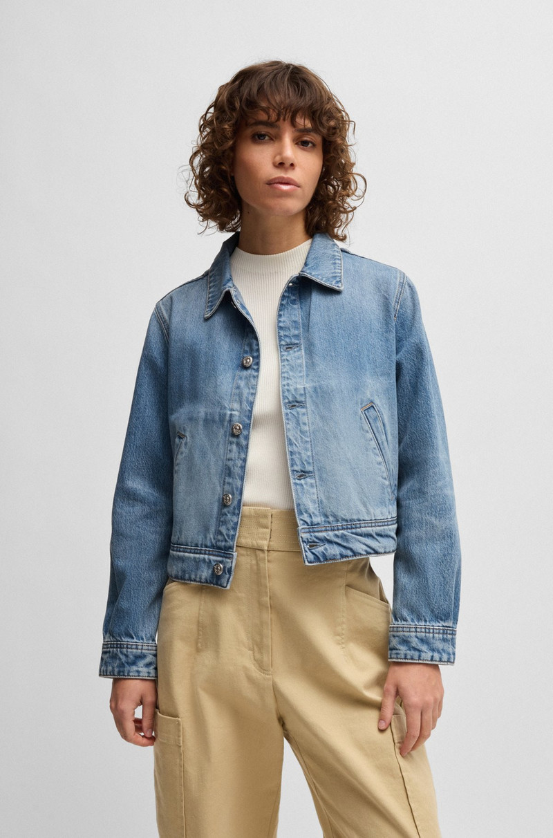 STRAIGHT-FIT JACKET IN BLUE RIGID DENIM 2