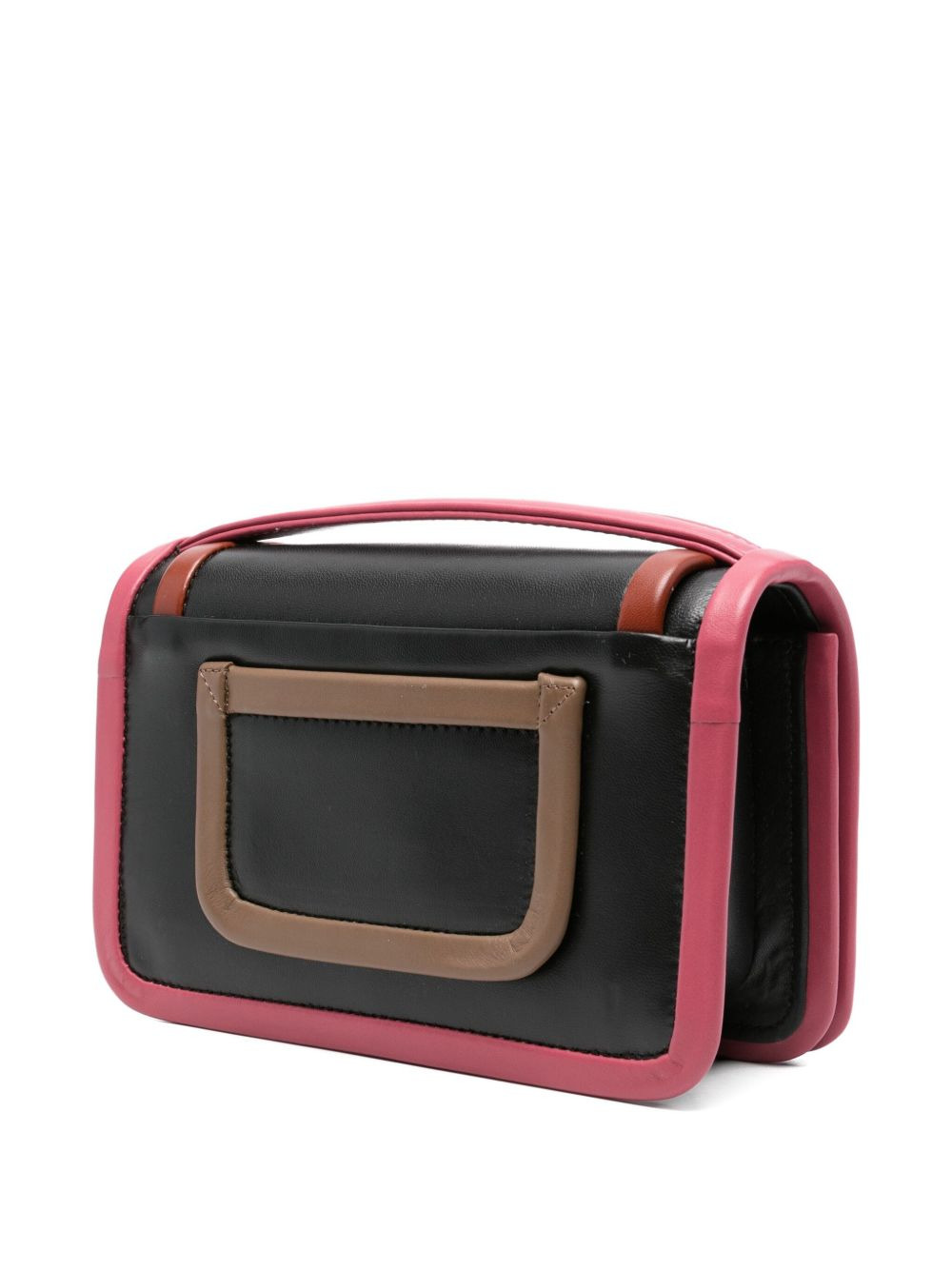 panelled leather tote bag - 3
