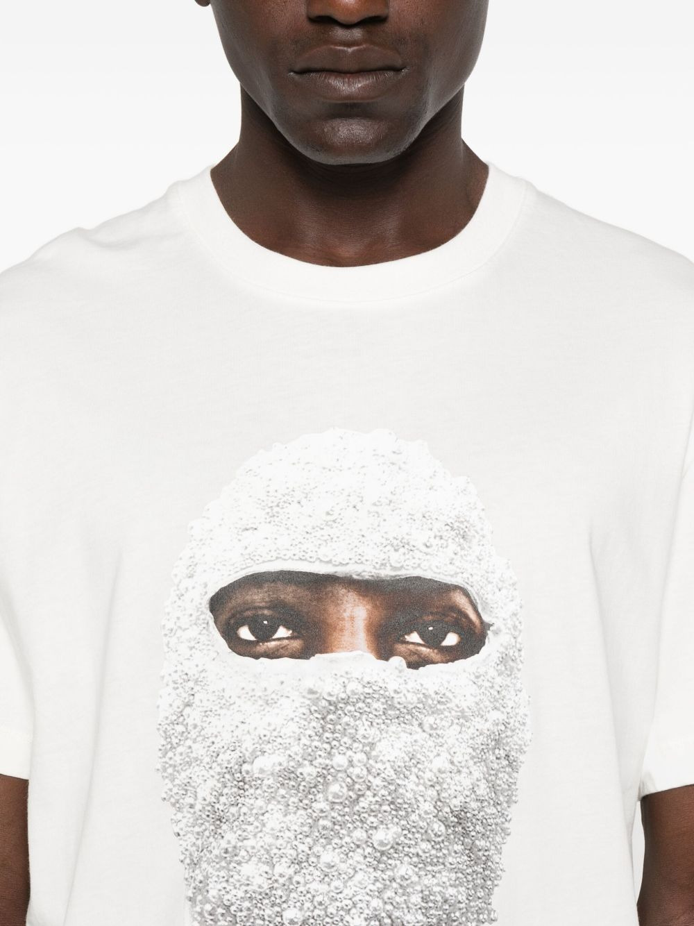 mask-print T-shirt - 4