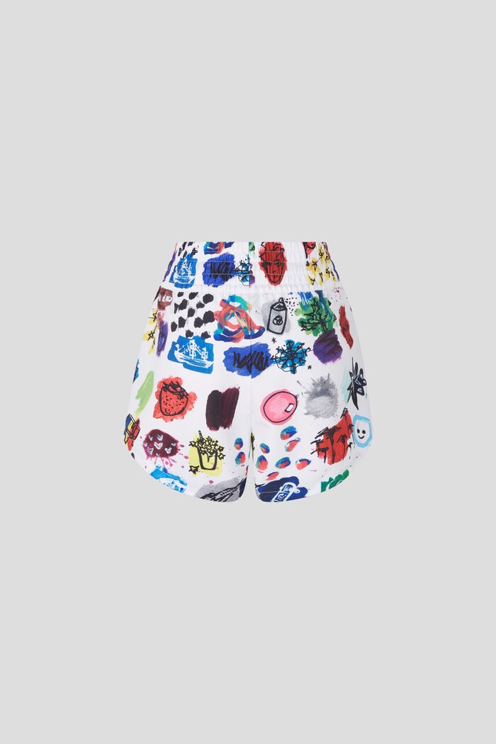 Wonder Shorts in White/Blue/Red - 2