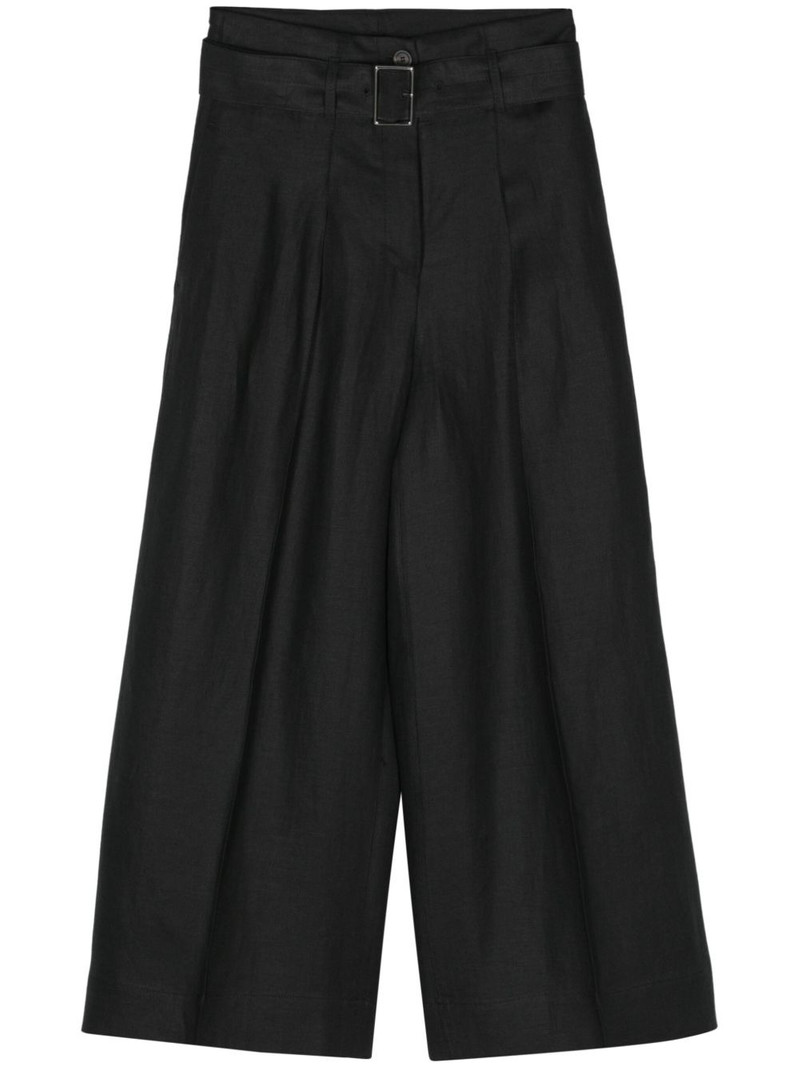 cropped linen palazzo pants 1