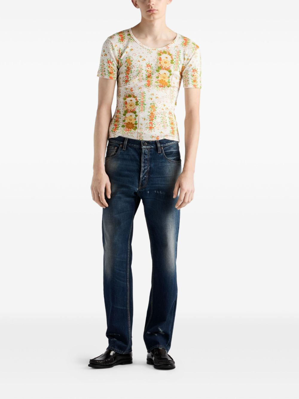 distressed jeans - 2