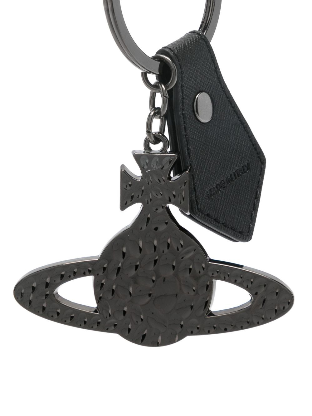 Orb hammered keyring - 3