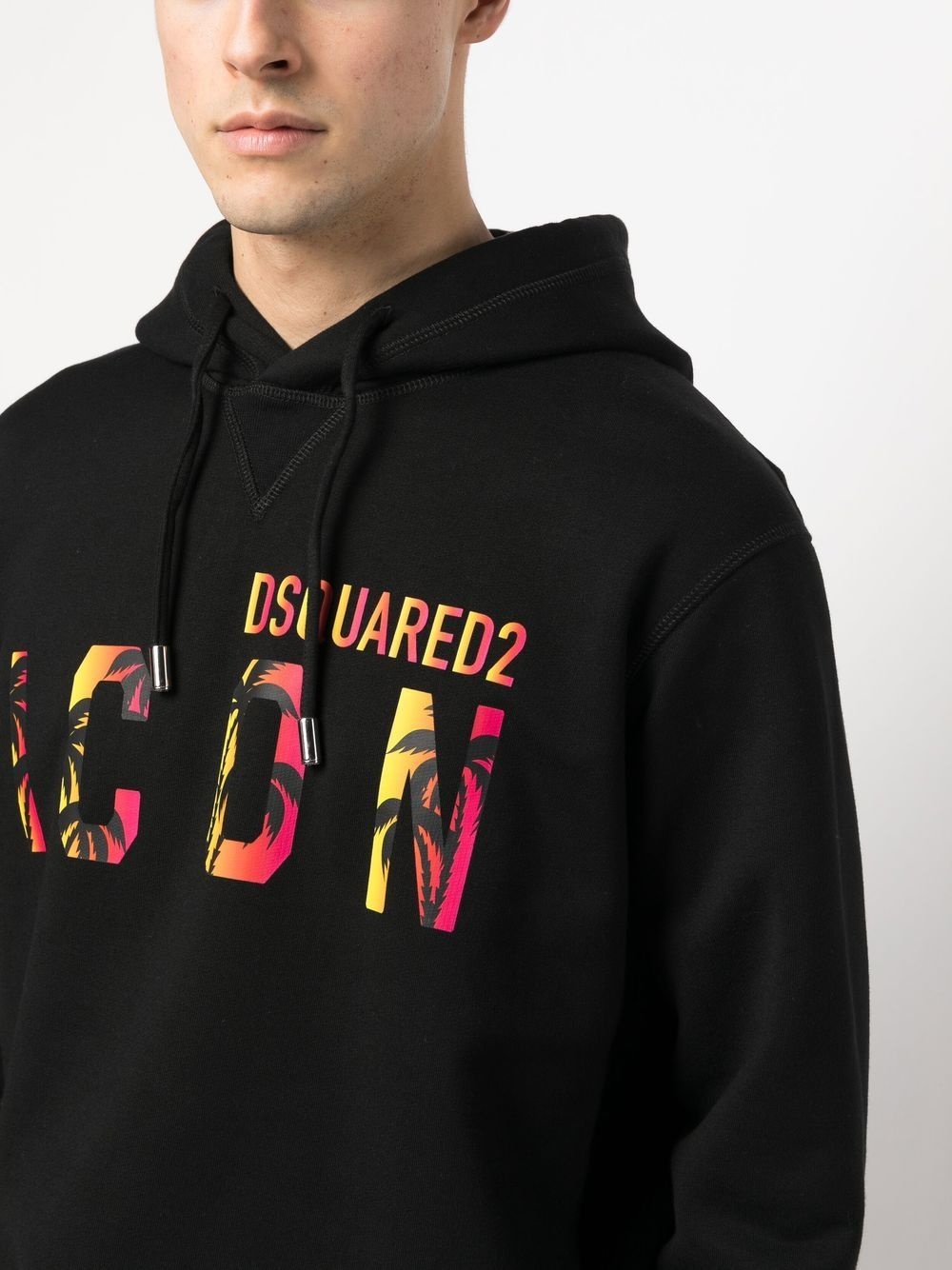 Icon-print hooded sweatshirt - 5