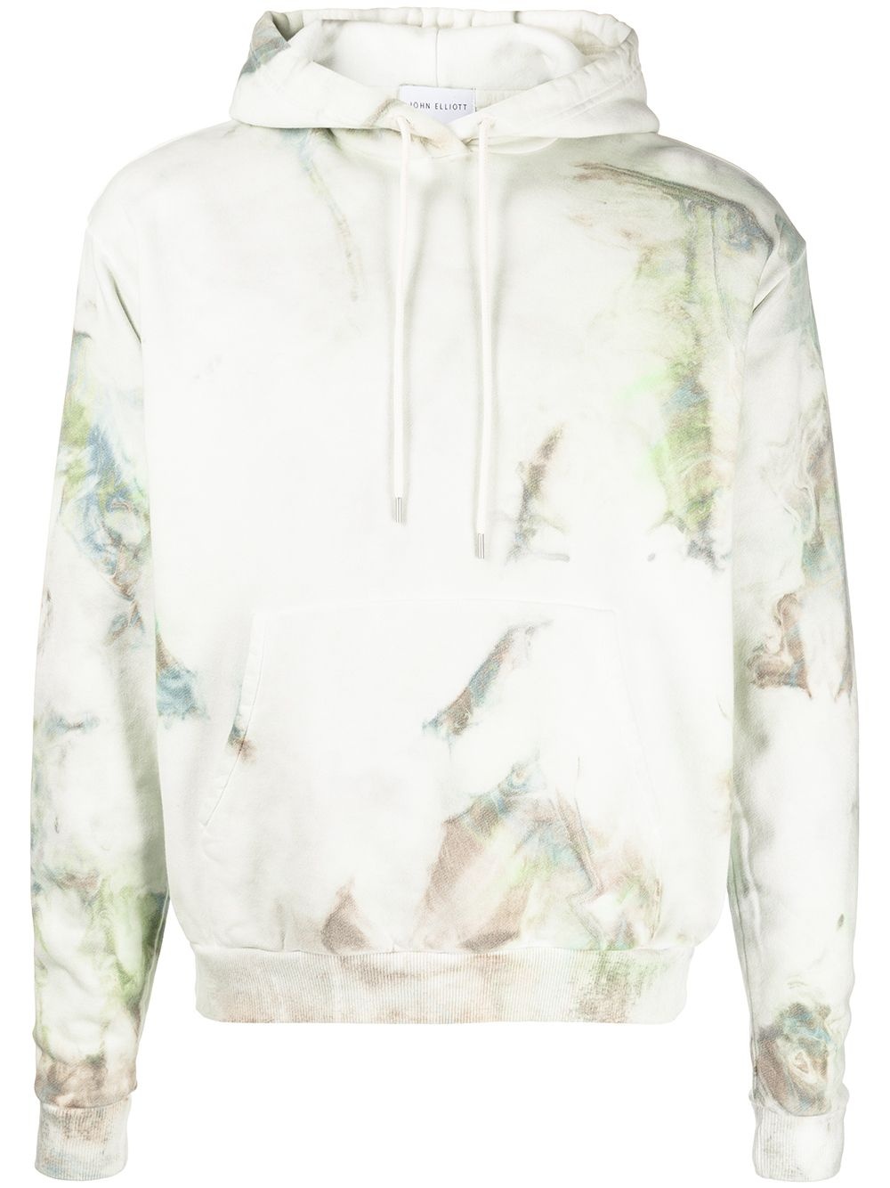 tie-dye cotton hoodie - 1