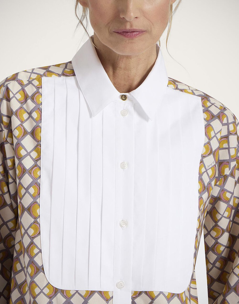 geometric-print 셔츠 8