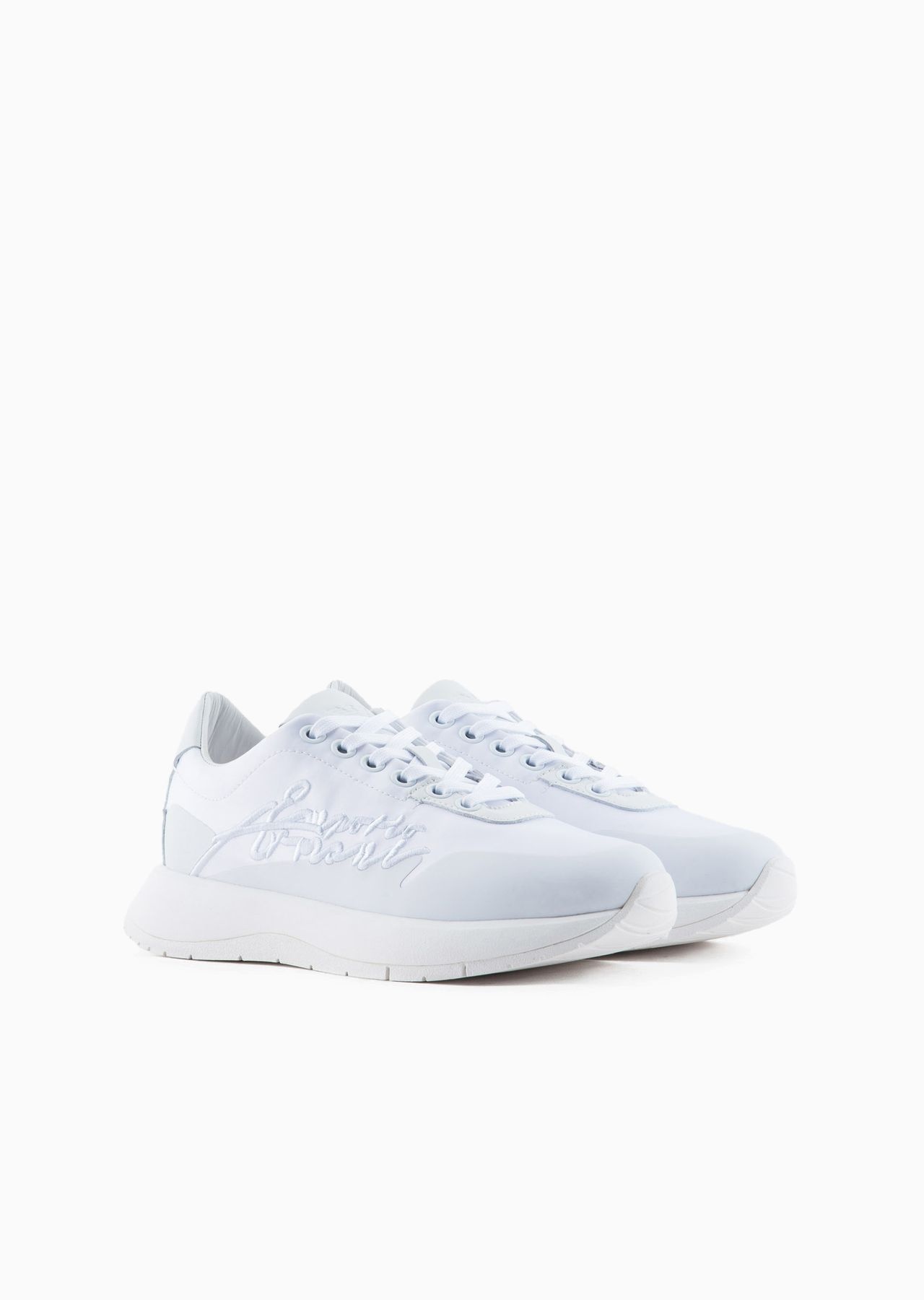 Nylon sneakers with Travel Essentials signature logo embroidery - 2