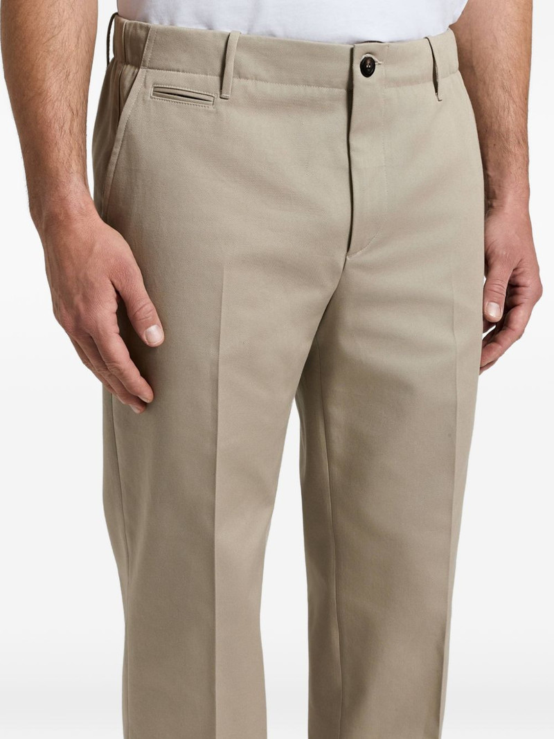 pressed-crease straight-leg trousers 4