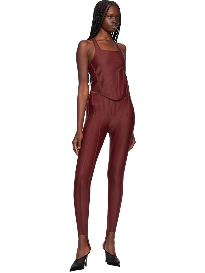 MUGLER Red Corseted Tank Top outlook